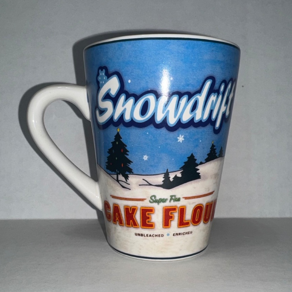 Oneida Snowdrift Super Fine CAKE FLOUR Mug/Collectible/Stoneware/Coffee Cup